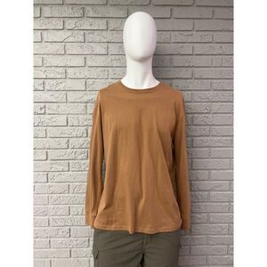 Boca Men Tan Long Sleeve T-Shirt Size L